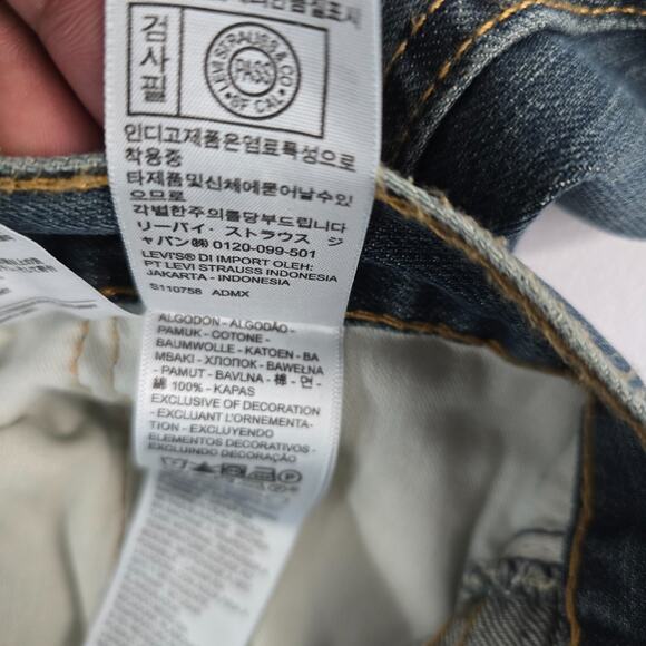 NWT Levi's 559 relaxed straight jeans 36x36 blue denim mens 6140 - Picture 10 of 11